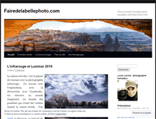 Tablet Screenshot of fairedelabellephoto.com
